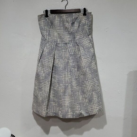 J. Crew Dresses & Skirts - J. Crew Seersucker Cotton Strapless Dress Size 12